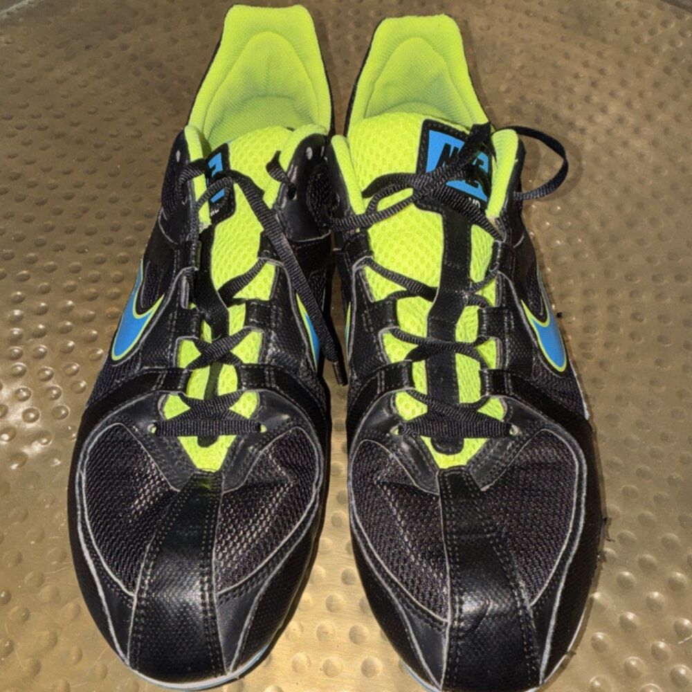 Nike Rival MD Track Spike Running Shoes Black Blue Yellow size 11 - Picture 3 of 11